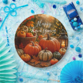 Golden Harvest Thanksgiving  Papieren Bordje (Feest)