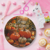 Golden Harvest Thanksgiving  Papieren Bordje (Feest)