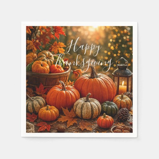 Golden Harvest Thanksgiving  Servet (Voorkant)