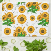 Golden Harvest White Theedoek (Gevouwen)