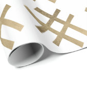 Golden Hashtag Cadeaupapier (Rol Hoek)