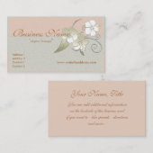 Golden Hawaiian Flowers Visitekaartjes (Voorkant / Achterkant)