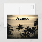  Golden Hawaiian Sunset Briefkaart (Voorkant / Achterkant)