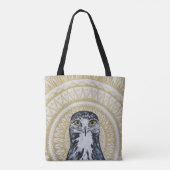 Golden Hawk Mandala Tote Bag (Achterkant)
