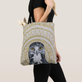 Golden Hawk Mandala Tote Bag (Dichtbij)