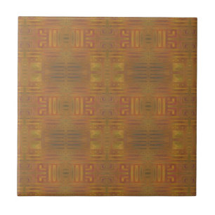 Golden Haze Abstracte Tile Tegeltje