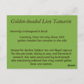 Golden Head Youngster Briefkaart (Achterkant)