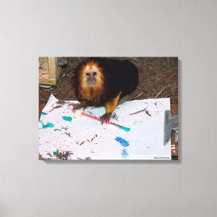 Golden-headed lindenpilting canvas afdruk