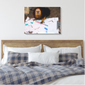 Golden-headed lindenpilting canvas afdruk (Insitu (Slaapkamer))