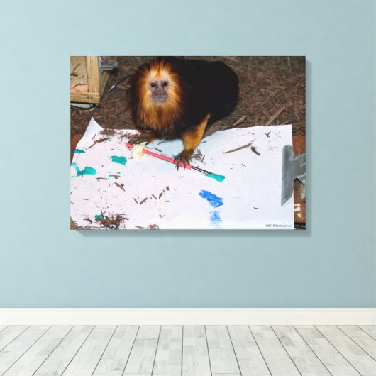 Golden-headed lindenpilting canvas afdruk (Insitu (Houten vloer))