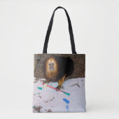 Golden-headed lindenpilting tote bag (Voorkant)