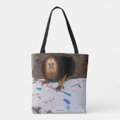 Golden-headed lindenpilting tote bag (Achterkant)