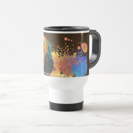 Golden Headed Lion Tamarin Travel Mug Reisbeker (Voorkant rechts)