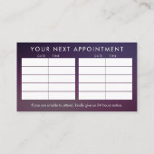 Golden Healing Hands Energy Spiral Appointes Visitekaartje (Achterkant)