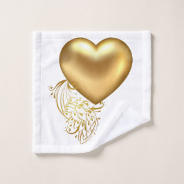 Golden Heart Badhanddoek Set Bad Handdoek