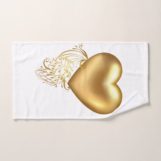 Golden Heart Badhanddoek Set Bad Handdoek (Handdoek)