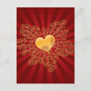 Golden Heart Briefkaart