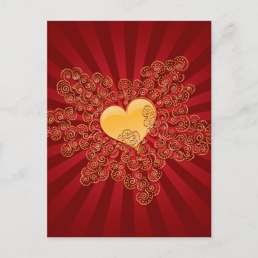 Golden Heart Briefkaart (Voorkant)