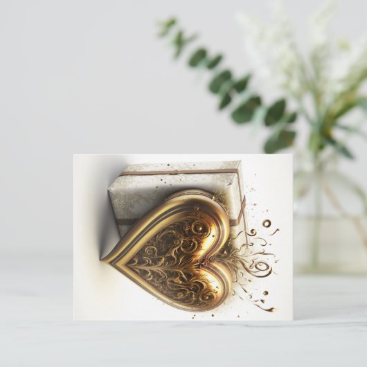 Golden Heart briefkaart (Staand voorkant)