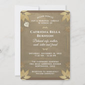 Golden Heart Celebration of Life Memorial 5x7 Kaart (Achterkant)