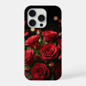 Golden Heart Elegant Case – iPhone 15 Pro Valentin Hoesje (Achterkant)