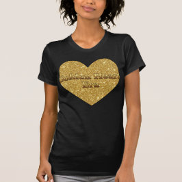 Golden Heart Era – Glitter Heart Affirmation T-shirt