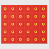 Golden Heart - Glossy wrapping Paper Cadeaupapier (Vlak)