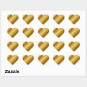 Golden Heart Hart Sticker (Vel)