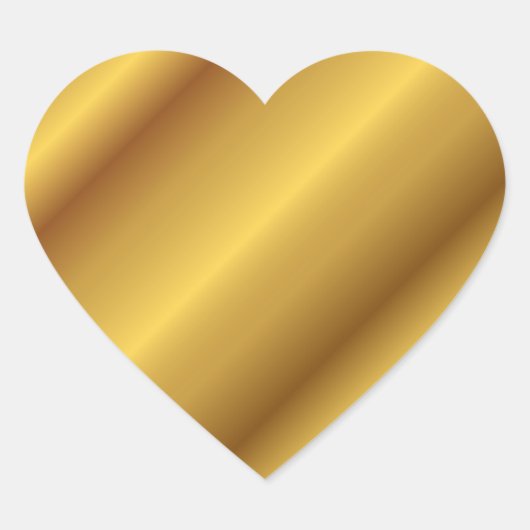 Golden Heart Hart Sticker (Voorkant)