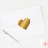 Golden Heart Hart Sticker (Envelop)
