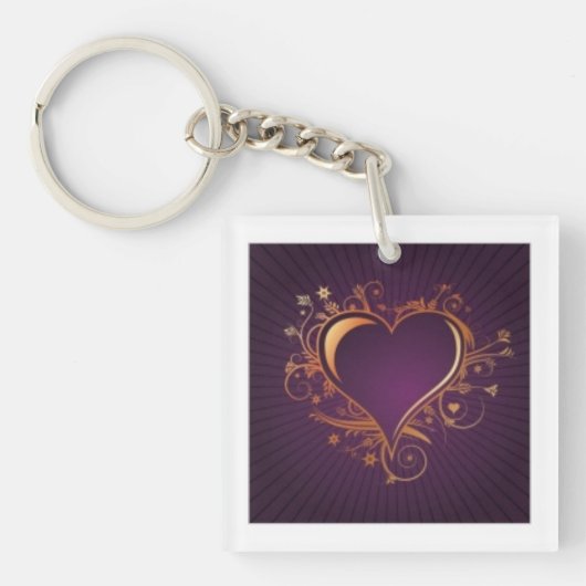 Golden Heart Keychain (voorkant)