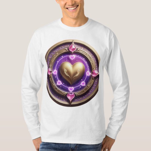 Golden Heart Mandala T-shirt (Voorkant)