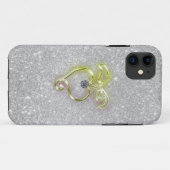 Golden Heart met Diamond en Sparkles Case-Mate iPhone Case (Achterkant (horizontaal))
