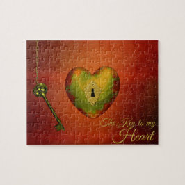 Golden Heart met Key Legpuzzel