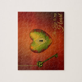 Golden Heart met Key Legpuzzel