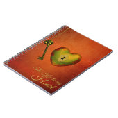 Golden Heart met Key Notitieboek (Linkerzijde)