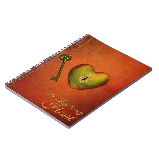 Golden Heart met Key Notitieboek (Linkerzijde)