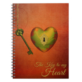 Golden Heart met Key Notitieboek