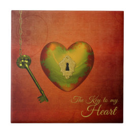 Golden Heart met Key Tegeltje