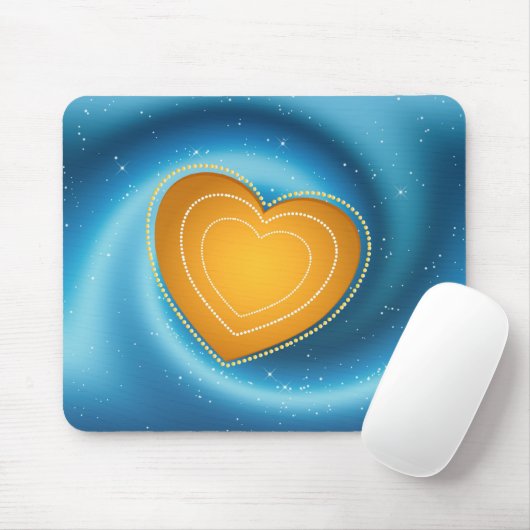Golden Heart Mousepad Muismat (Met muis)