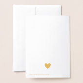 Golden Heart Stethoscope Dank je Folie Kaarten (Met envelop)