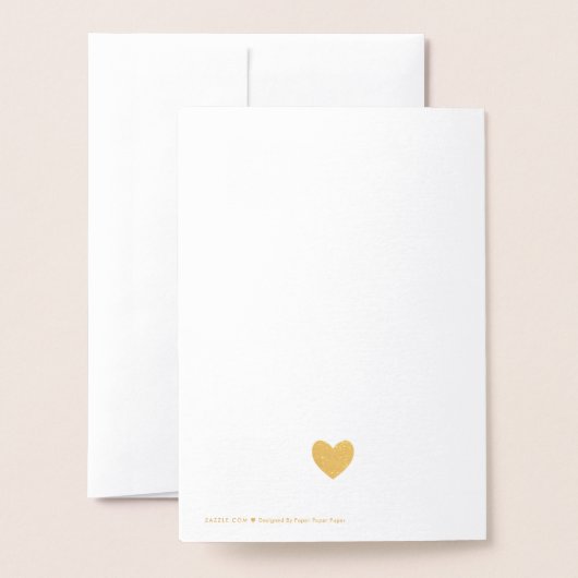 Golden Heart Stethoscope Dank je Folie Kaarten (Met envelop)