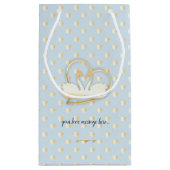 Golden Heart Swans, Gentle Love Klein Cadeauzakje (Achterkant)