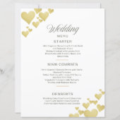 Golden Heartbeat Wedding Menu (Voorkant)