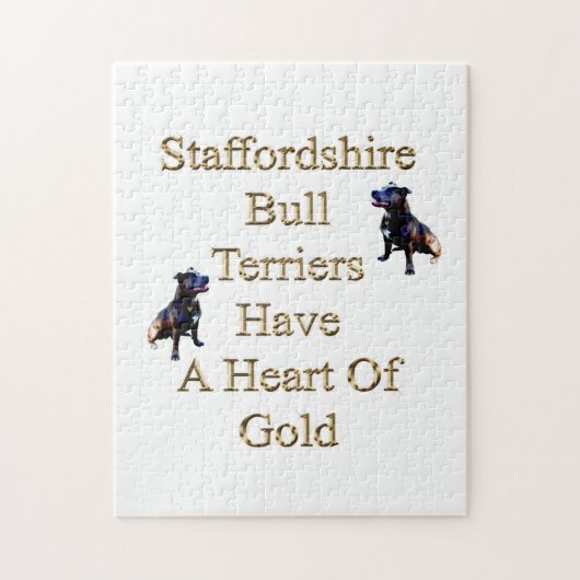 Golden Hearted Staffys, puzzel (Verticaal)