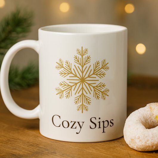 Golden Hearth Cozy Sips Classic Mug, 11 oz Koffiemok