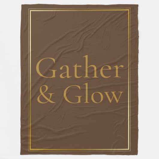 Golden Hearth Gather Fleece Blanket (Voorkant)