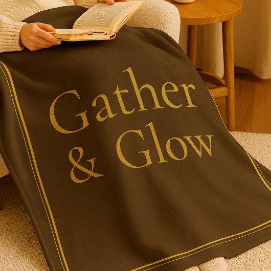 Golden Hearth Gather Fleece Blanket