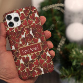 Golden Hearts-bevestiging iPhone Hoesje