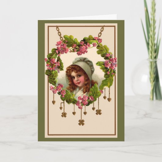 Golden Hearts en Shamrocks - Kaart (Voorkant)